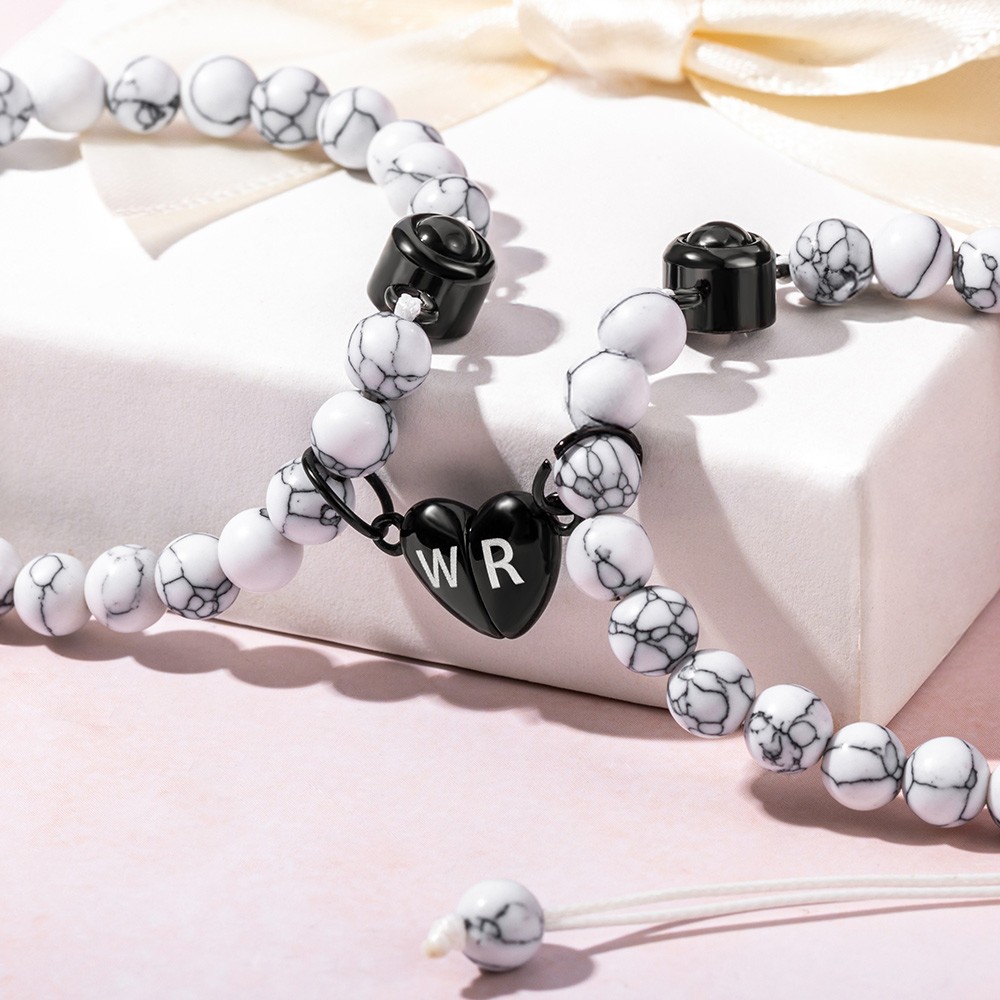 couples heart bracelet