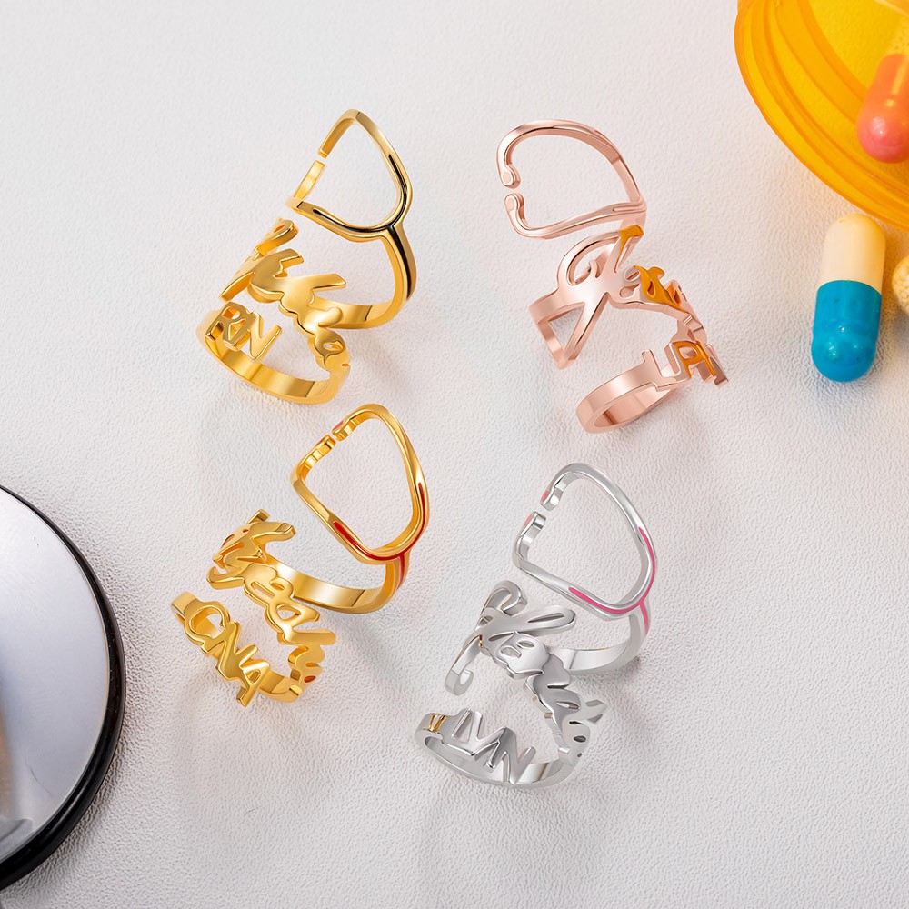 colorful stethoscope tag