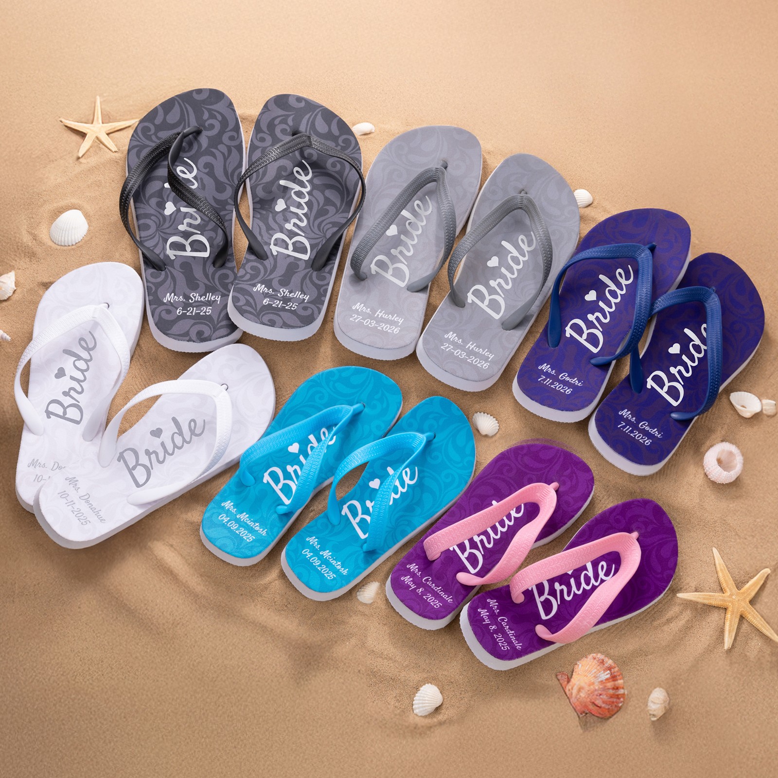 wedding flip flops
