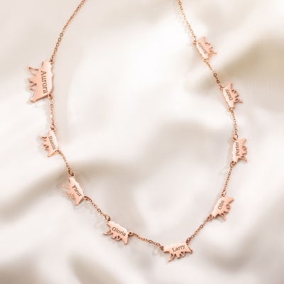 Mama and Baby Bear Necklace