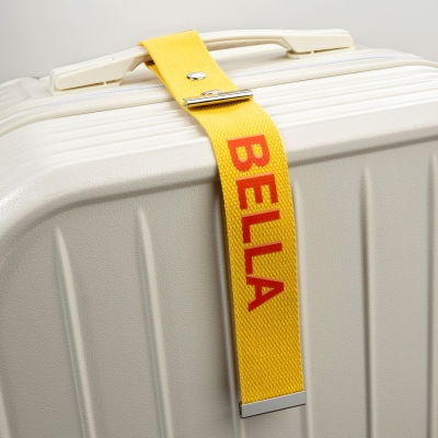 Personalised Luggage Strap with Name, Custom Luggage Tag, Travel Luggage Accessory, Traveler's Gift, Suitcase Strap, Accepting Logo Custom