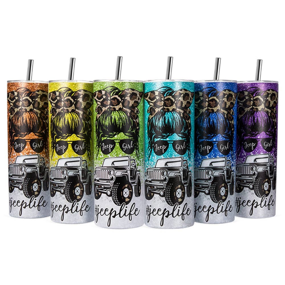 Personalized Jeep Girl Tumbler