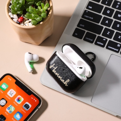 Personalized Leather AirPods Pro Case