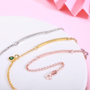 Personalized Birthstone Bracelet