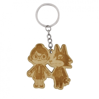 Custom Animal Crossing Character Wooden Keychain