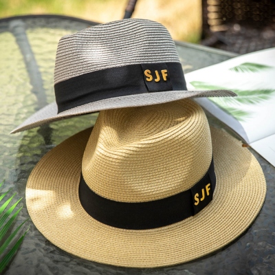 Personalized Initials Panama Hat