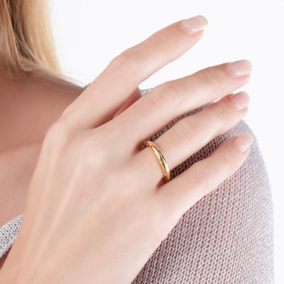 Personalized Birthstone Star Ring
