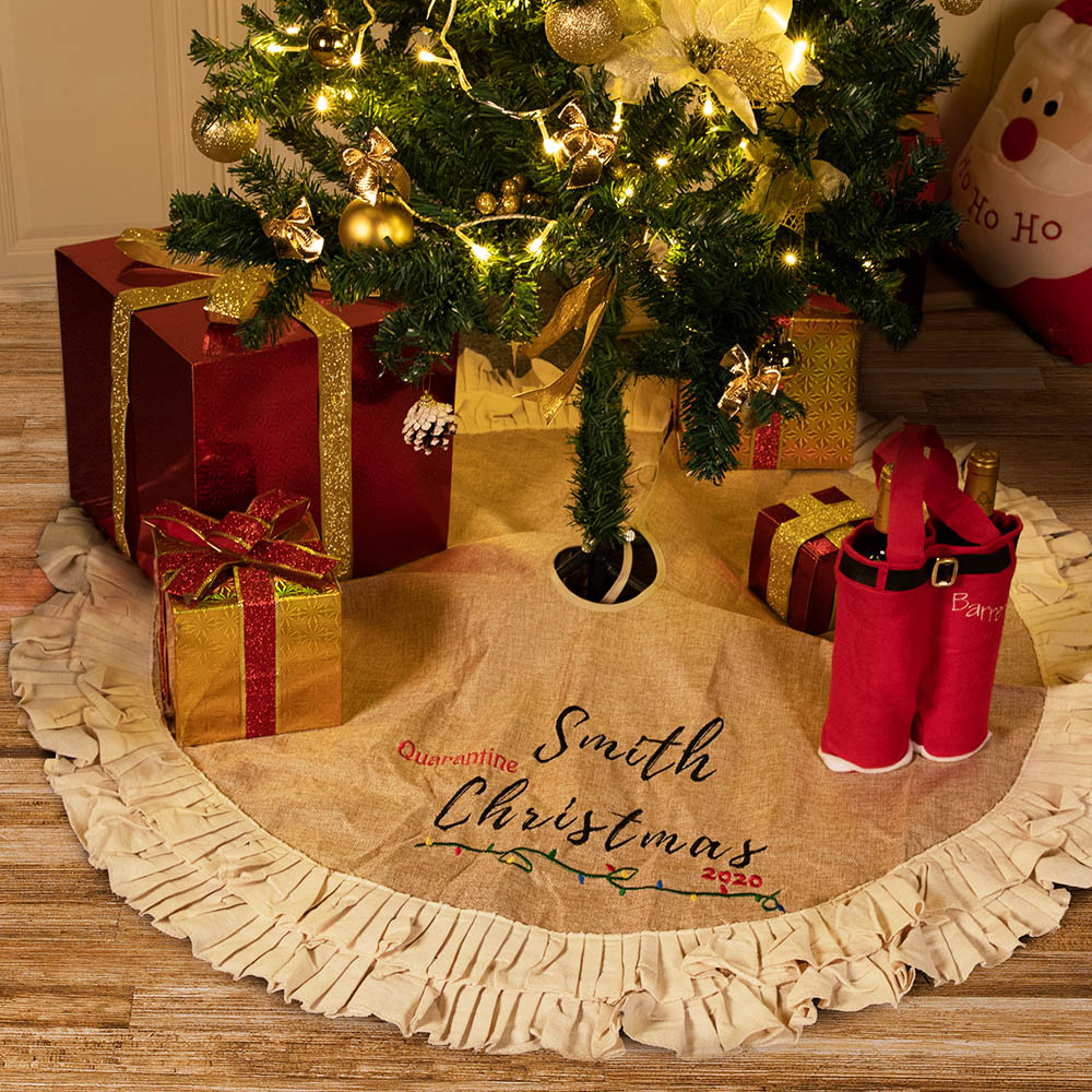 Saia de árvore de natal personalizada