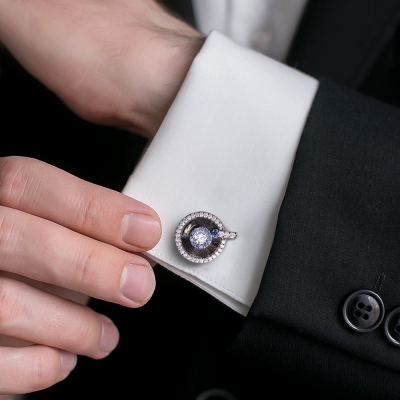 Personalized Vinyl Record Cufflinks Retro Style Gift for Men