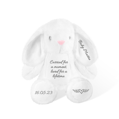 Personalized Baby Loss Miscarriage Keepsake, Memory Bear Memorial, In Loving Memory, Angel Baby Carried for a Moment, Bereavement Gift