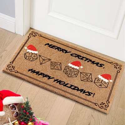 DND Christmas Doormat - MERRY CRITMAS！