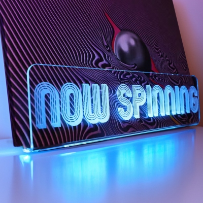 Support de disque vinyle Light Up Now Playing, support mural pour tourne-disque, support de stockage pour album vinyle en acrylique, accessoires pour tourne-disque