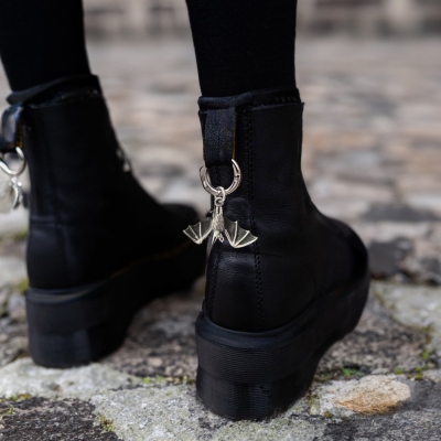 Bat Boot Charms, Fruit Bat Vampire Bat Leather Shoes Hanging Ornaments, Gothic Accessory for Shoes Bag Purse, Gift for Him/Her