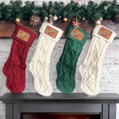 Personalized Cousin Crew Cartoon Character Christmas Stockings with Name, Christmas Home Decoration, Christmas Gift for Kids/Boys/Girls/Family