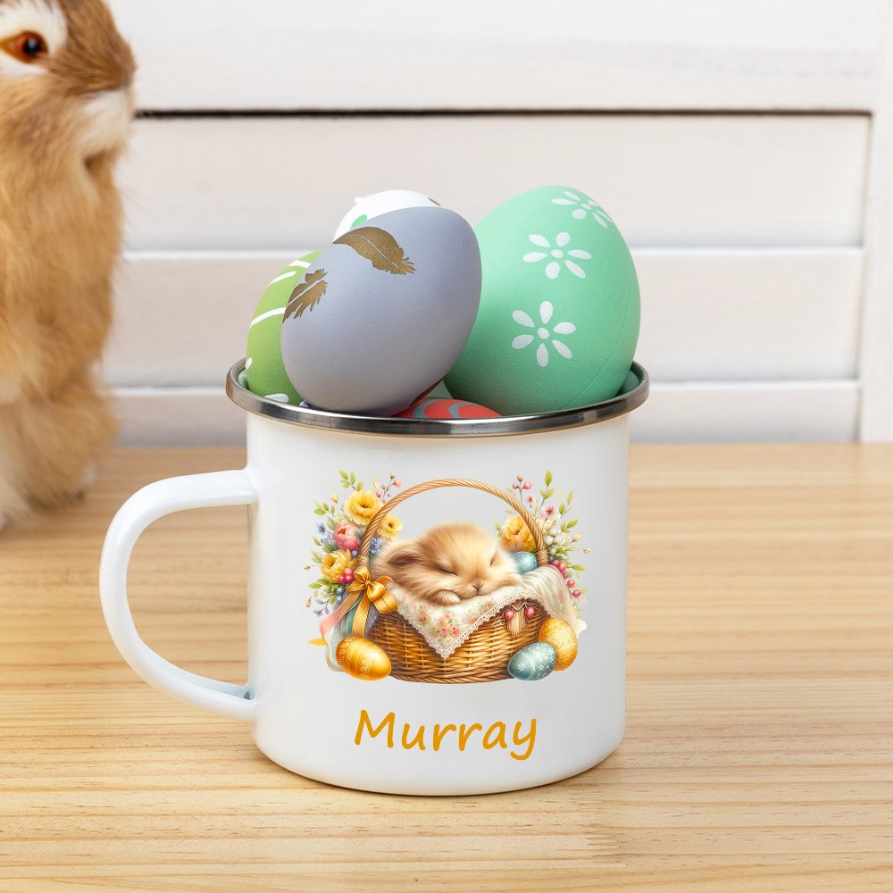 personalized enamel mug