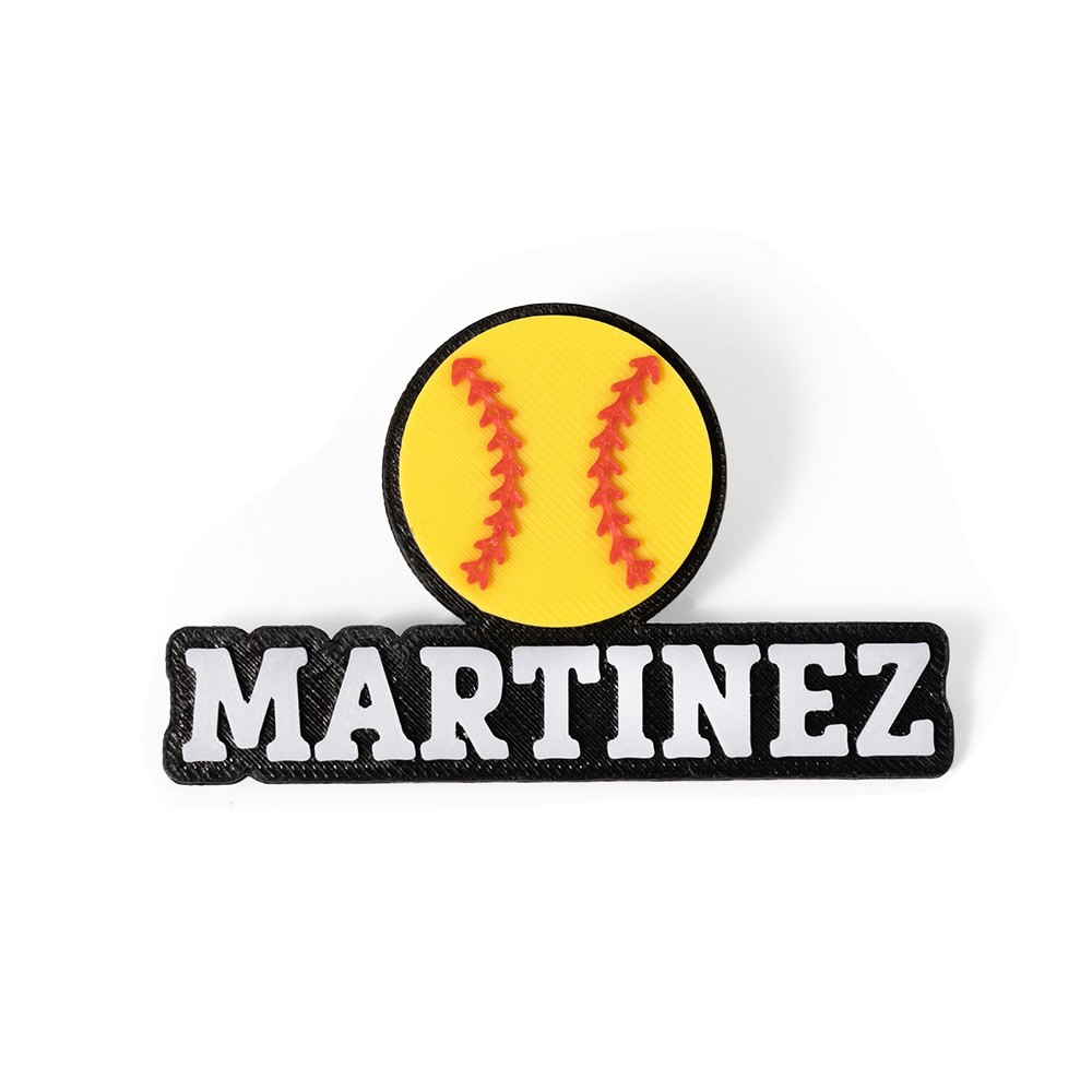 Personalized Name 3D Printed Sports Bogg Bag Charm, Baseball/Basketball/Football/Volleyball/Golf/Tennis Accessory for Handbag, Gift for Sports Lovers