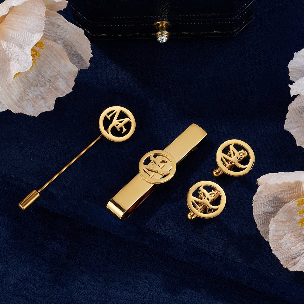 Monogram Cuff links
