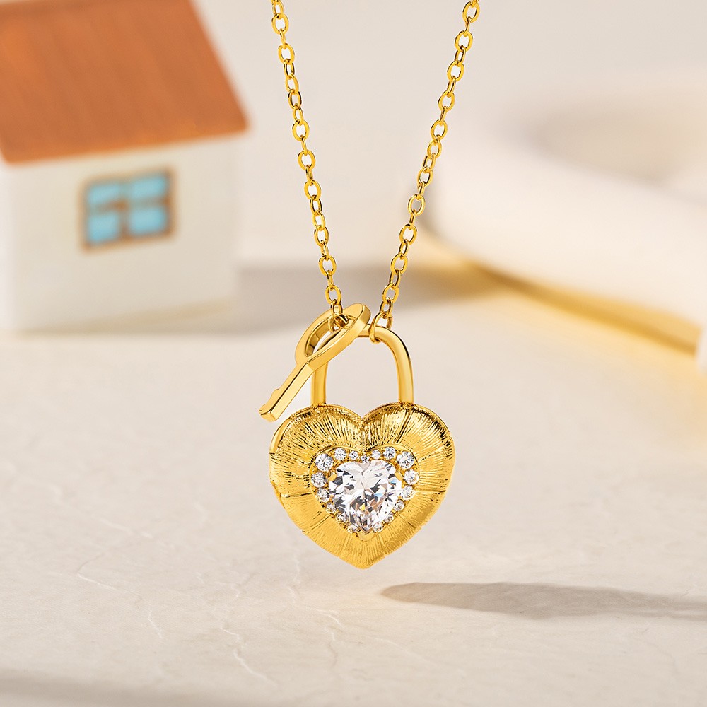 Love Lock Pendant Necklace