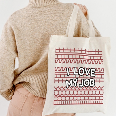 Personalized Text Hidden Message Canvas Tote Bag, Fxxk This Shit Large Capacity Reusable Handbag, Funny Birthday/Retirement Gift for Coworkers/Friends