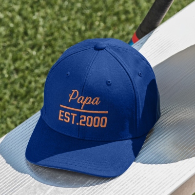 Personalized Embroidered Multicolor Adjustable Classic Papa Trucker Hat, Baseball Cap for Adults/Kids, Birthday/Father's Day Gift for Son/Dad/Grandpa