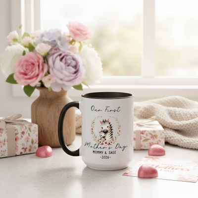 mug with color inside