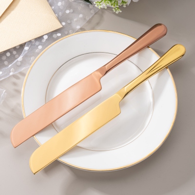 Personalized Engraved Wedding Cake Cutting Set of 2, Custom Name Date Knife Fork with Gift Box, Bridal Party Favor, Gift for Couple/Newlywed