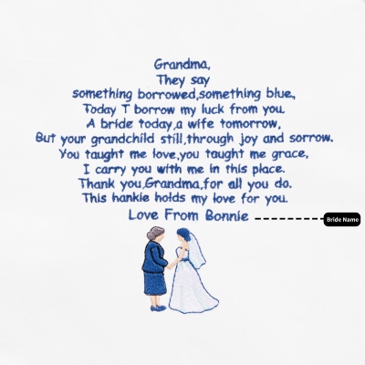 wedding handkerchief