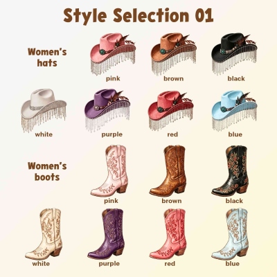 Anpassade namn Western Cowboyhattar &amp; Stövlar Hästskodesign Välkommen till vår Ranch Dörrmatta, Halkfri Golvmatta, Heminredning, Present till Par/Nygifta