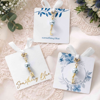 something blue bouquet charm