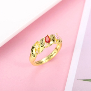 Horse Eye Birthstone ring