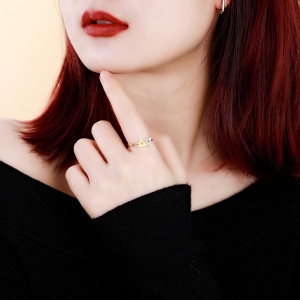 Personalized Triangle Initial Stackable Rings