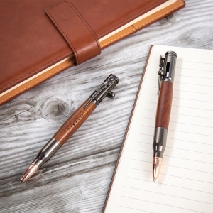 Engraved Rifle Bolt Action Bullet Pen
