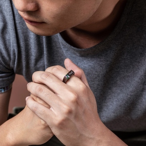 Personalized Birthstone Men's Ring Family Ring