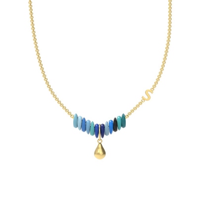 Personalized Gold Initial Drop Necklace
