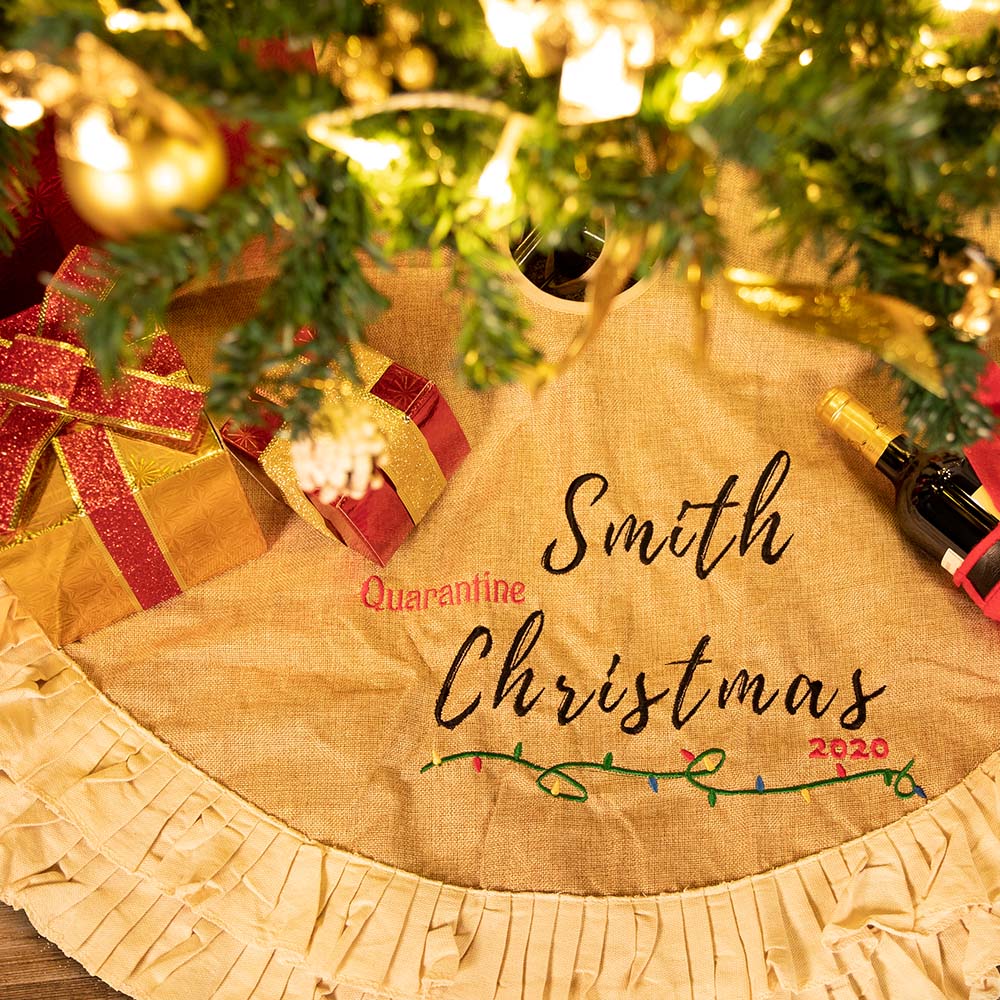 Saia de árvore de natal personalizada