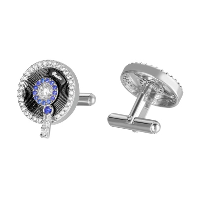 Personalized Vinyl Record Cufflinks Retro Style Gift for Men