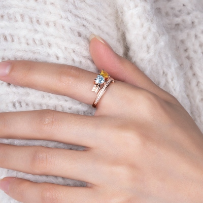 Bague Coeur Flèche d'Amour personnalisé