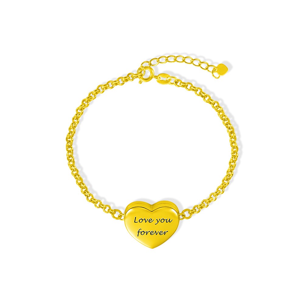 medaillon hart armband
