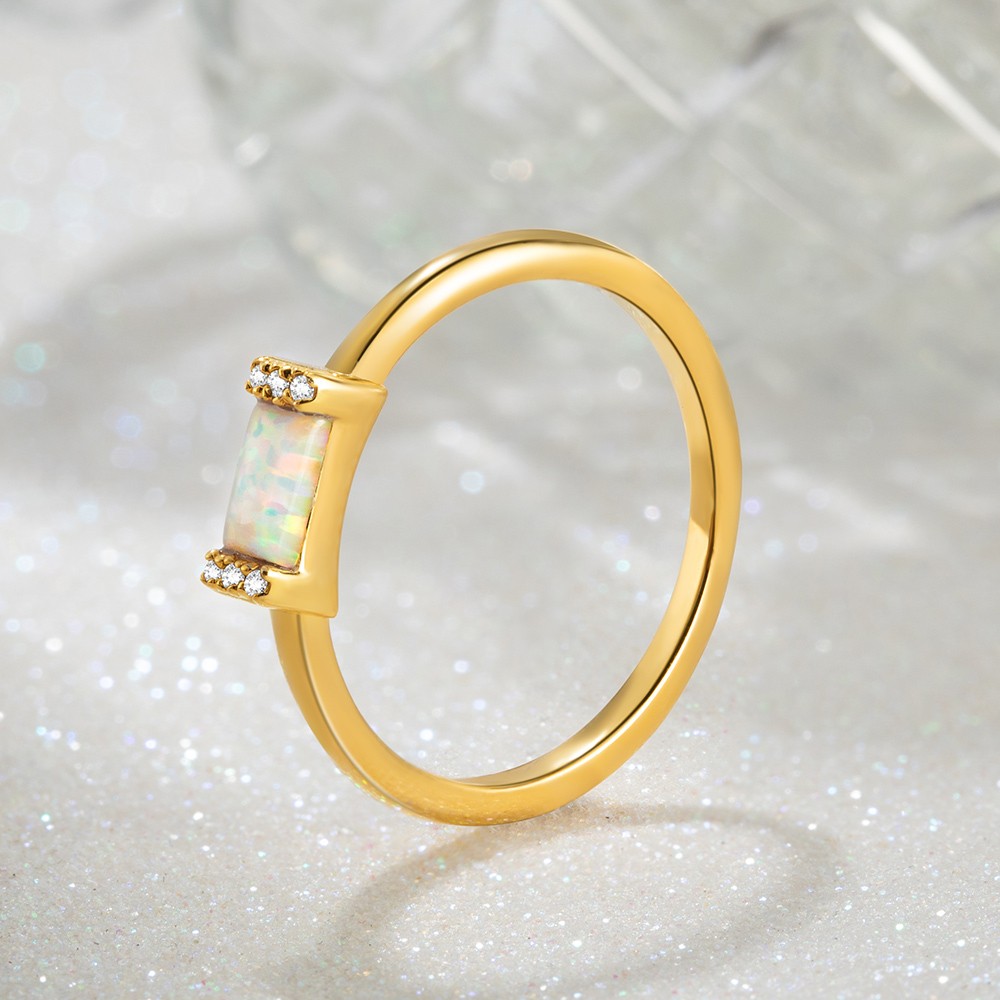 Dainty Opal Ring