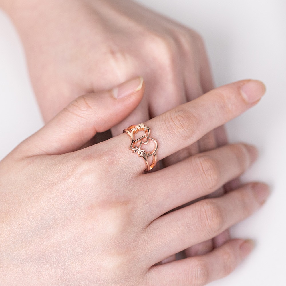 custom letters ring