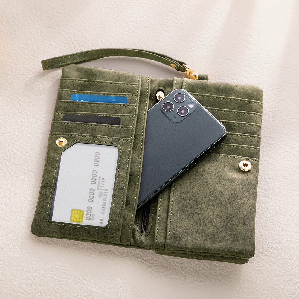 Personalized birth flower wallet