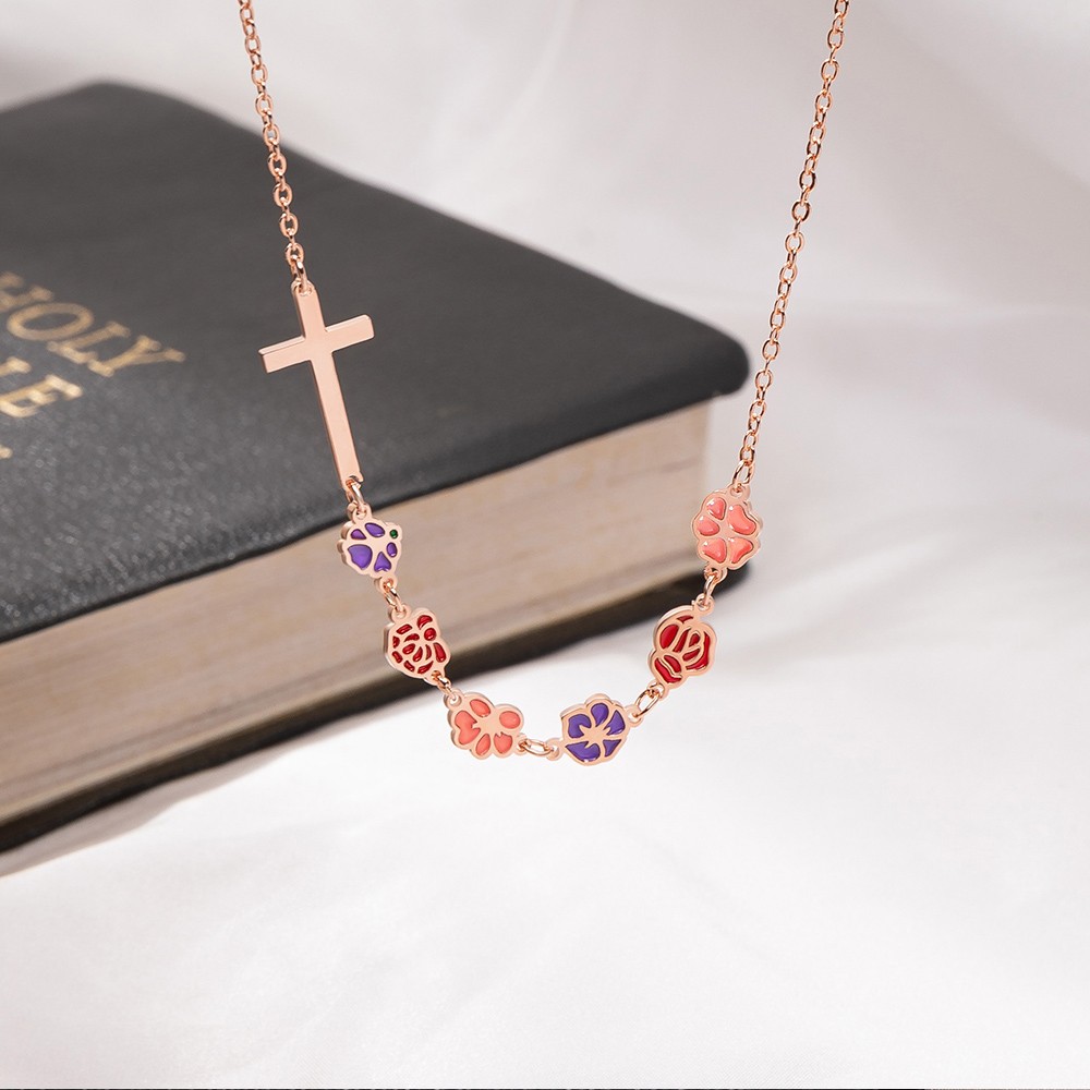 birth month flower necklace