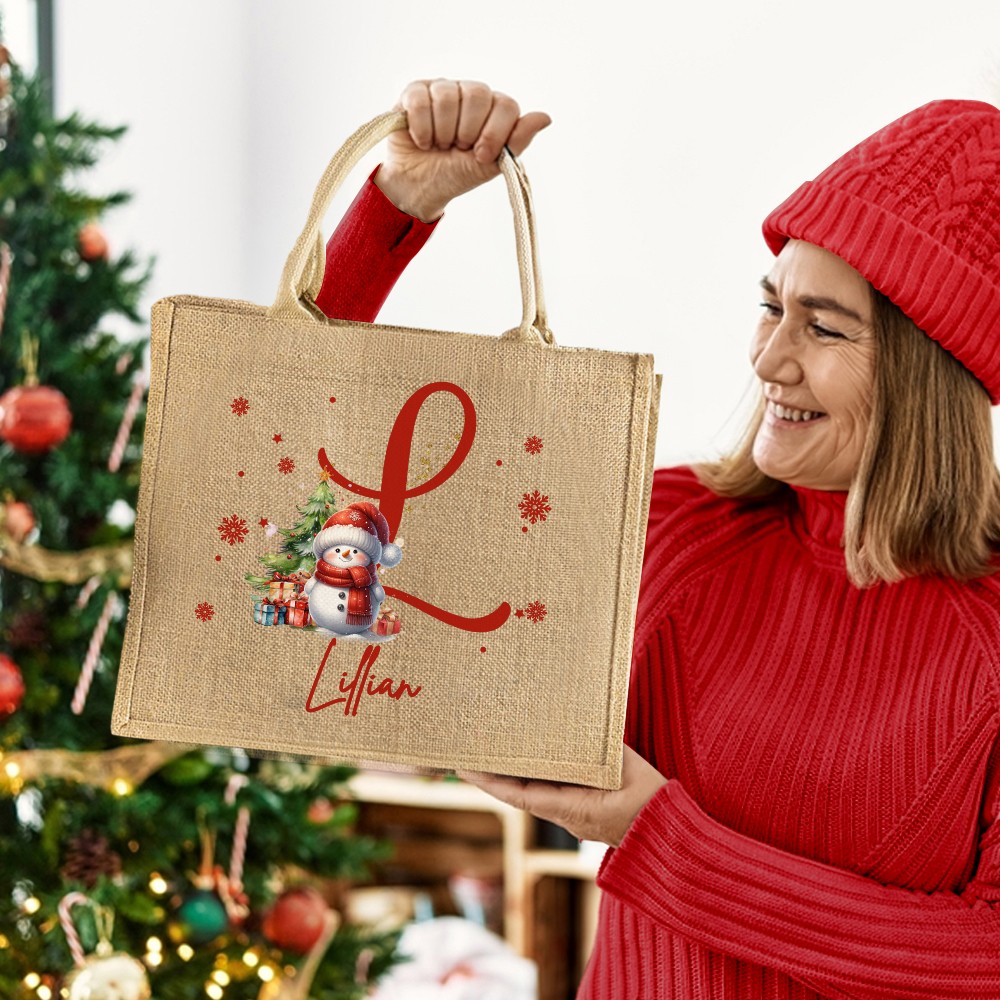 Jute bag with name/initial
