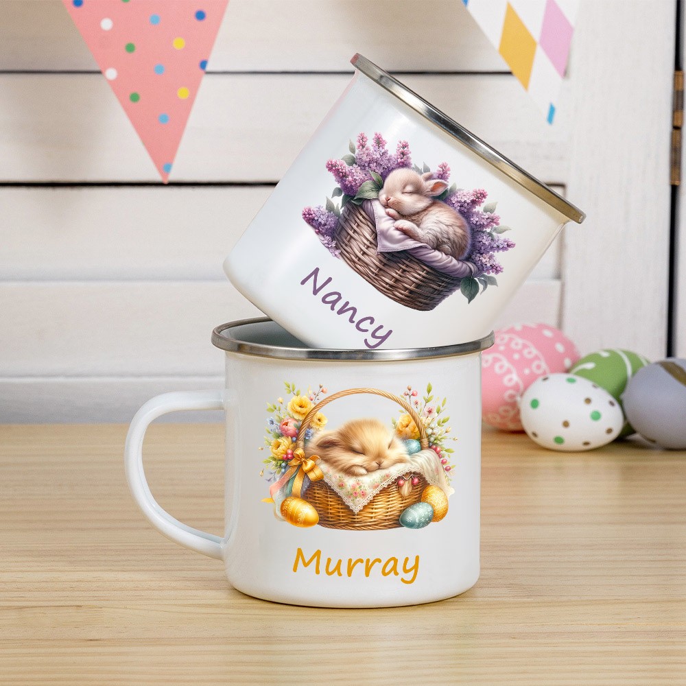 personalized enamel mug