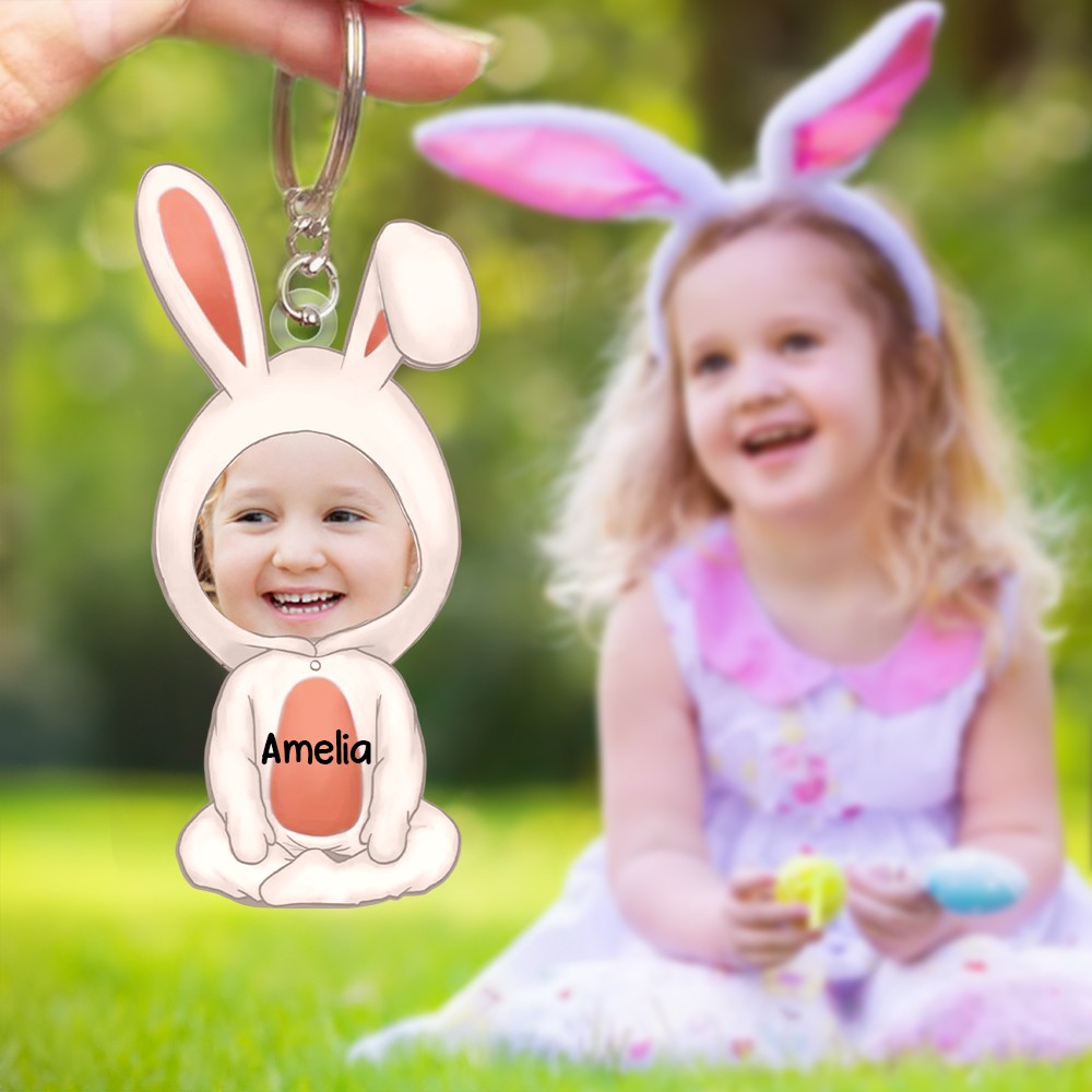 easter bunny keychain