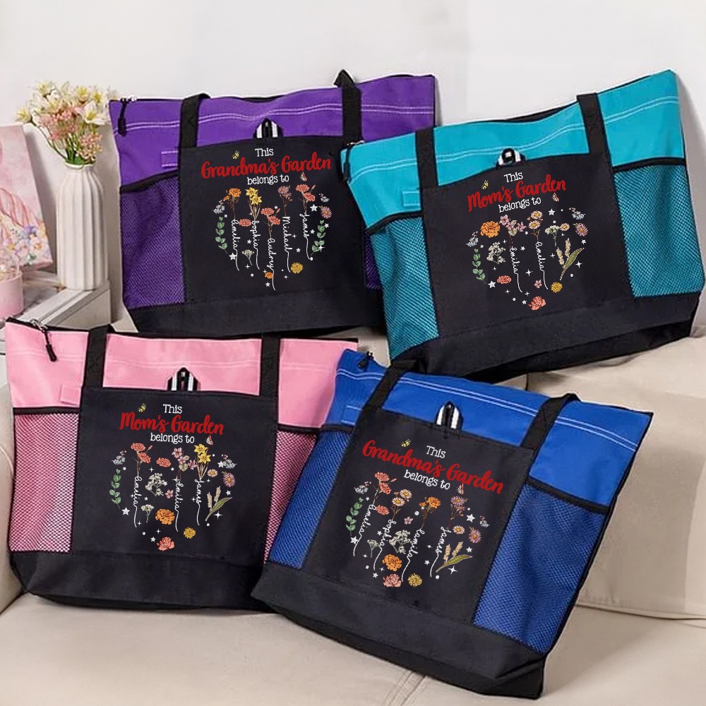 birthflower tote bag