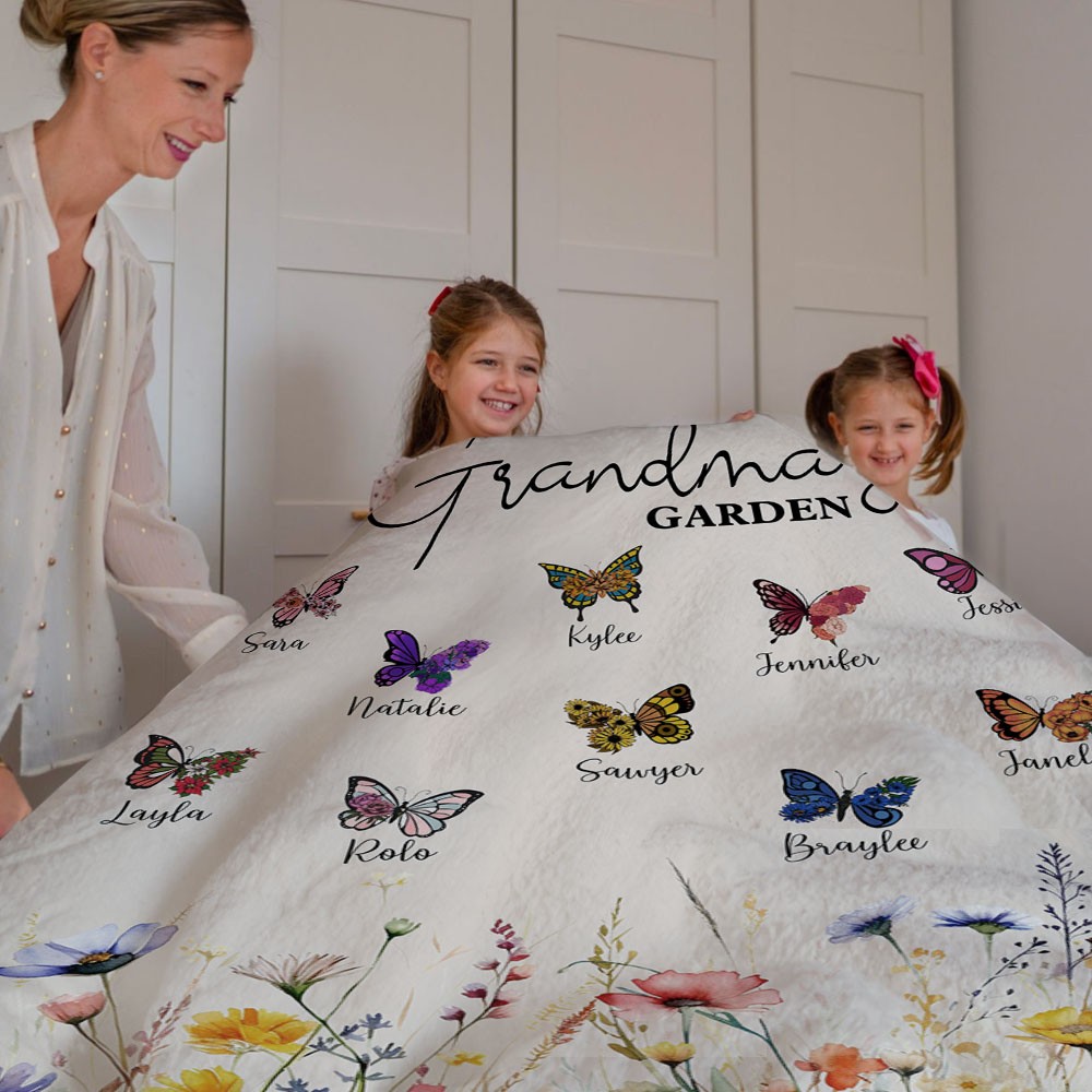 blanket with names