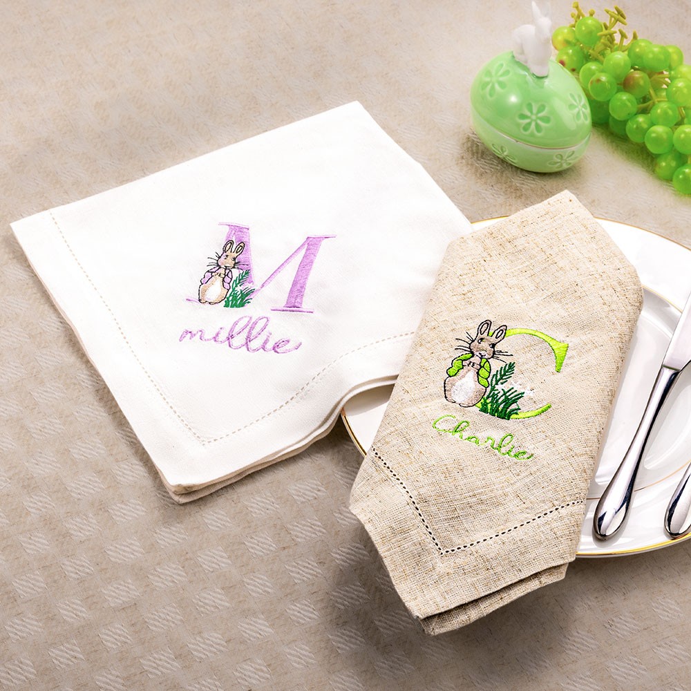 monogrammed linen napkins
