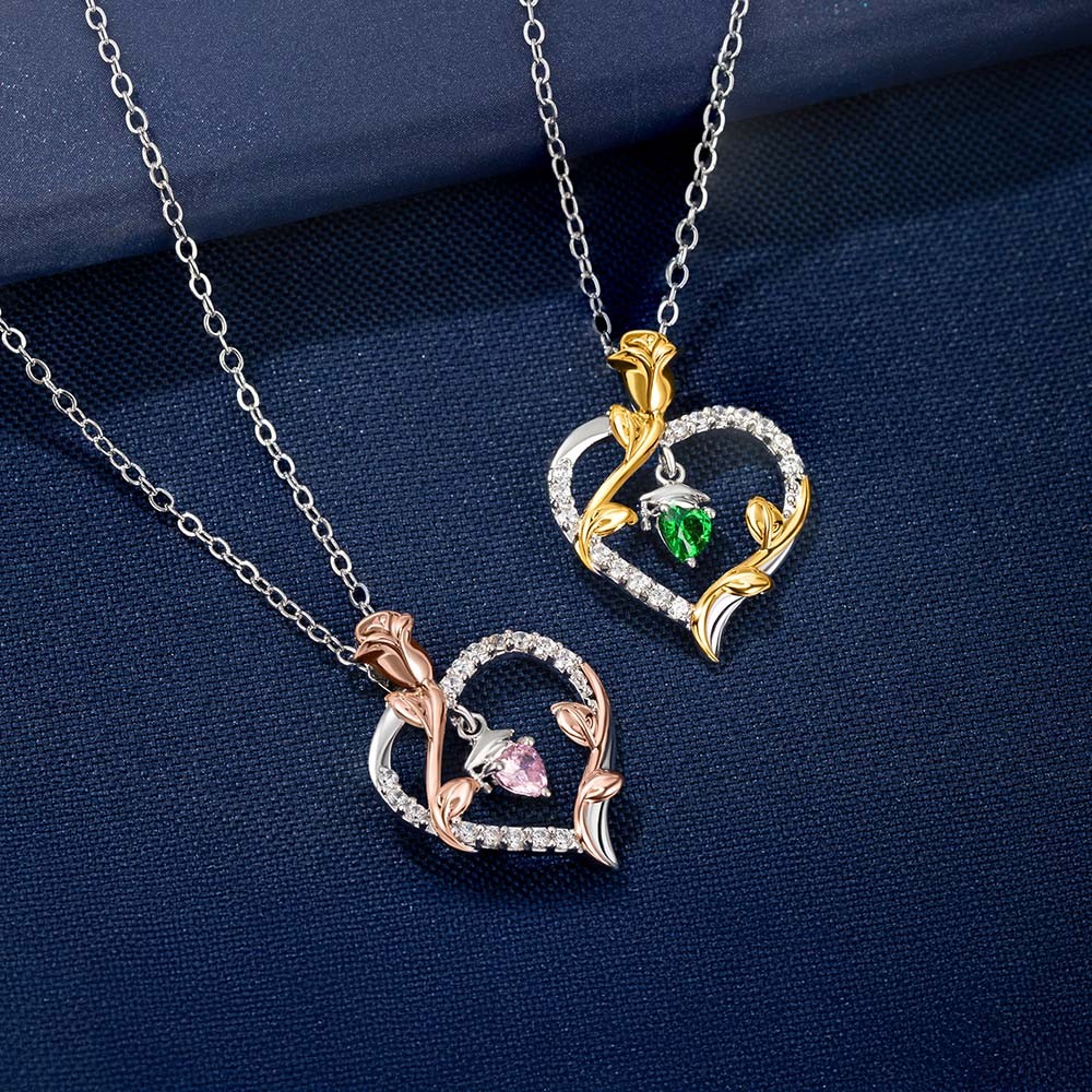 rose necklace