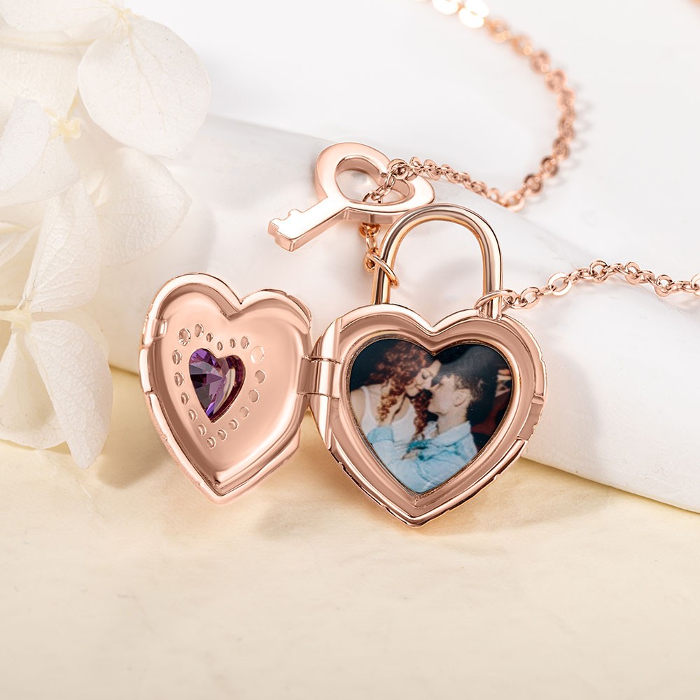 Heart Birthstone Necklace